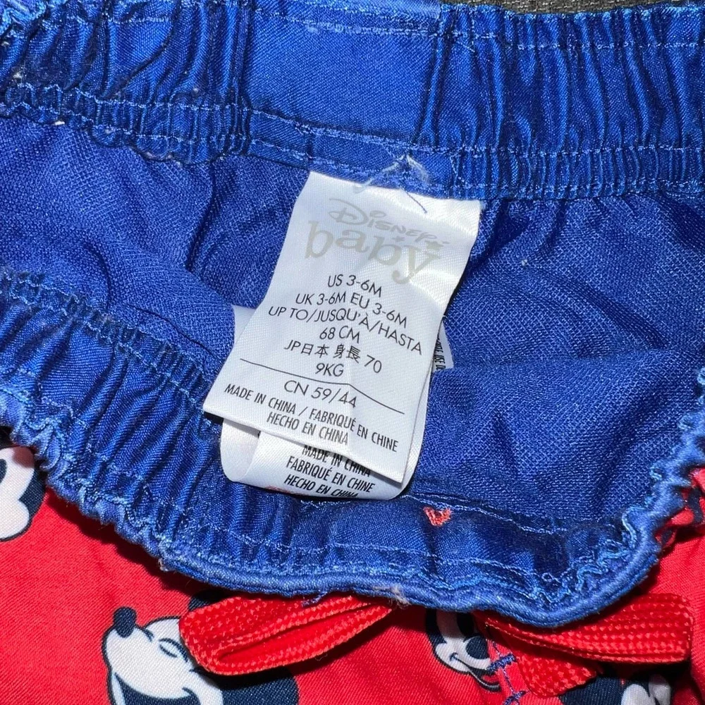 Mickey Mouse Swim Set | Disney | Red Blue | 3-6mos - Picture 4 of 7